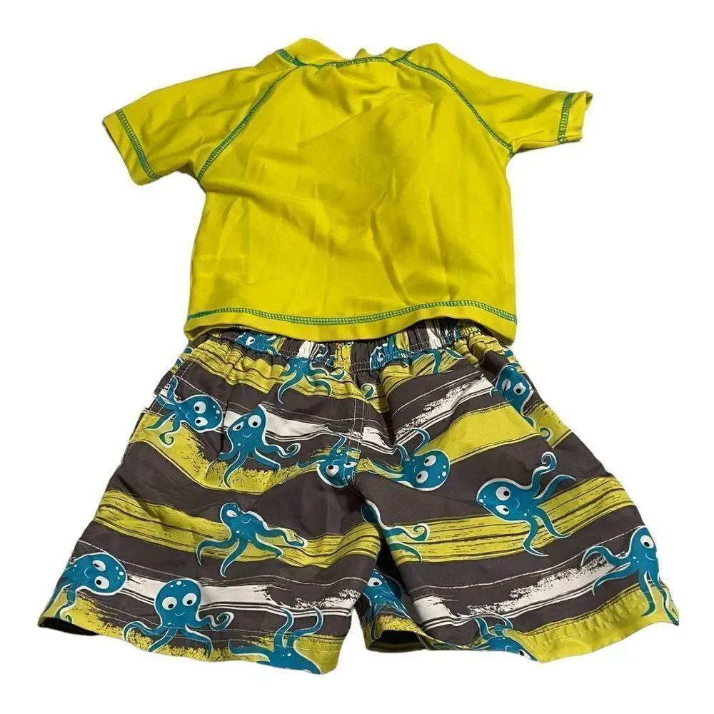 Wippette BOY'S Octopus Rashguard, Short Swim Set - Picture 3 of 5